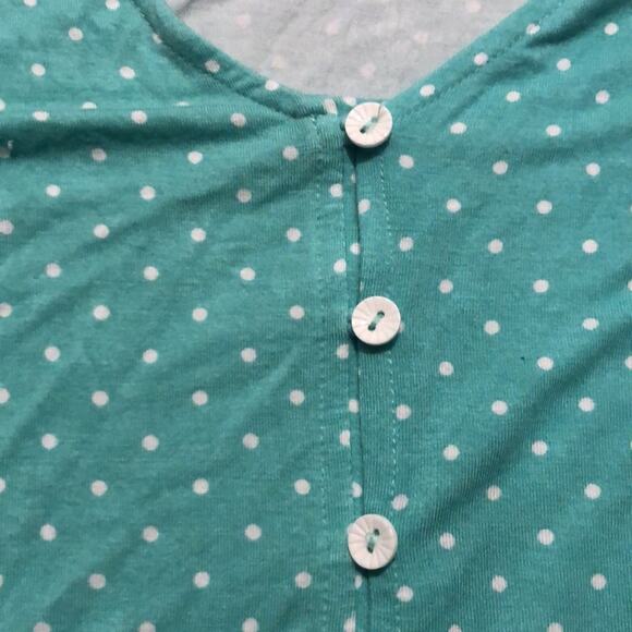 Matilda Jane Free To Be Green Mixed Print Peplum Style Short Sleeve Top Large - Picture 4 of 7